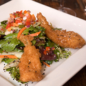 Coconut Crusted Shrimp Salad w/ Sesame Honey Dressing