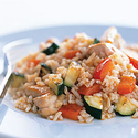 BBQ Chicken and Rice Skillet